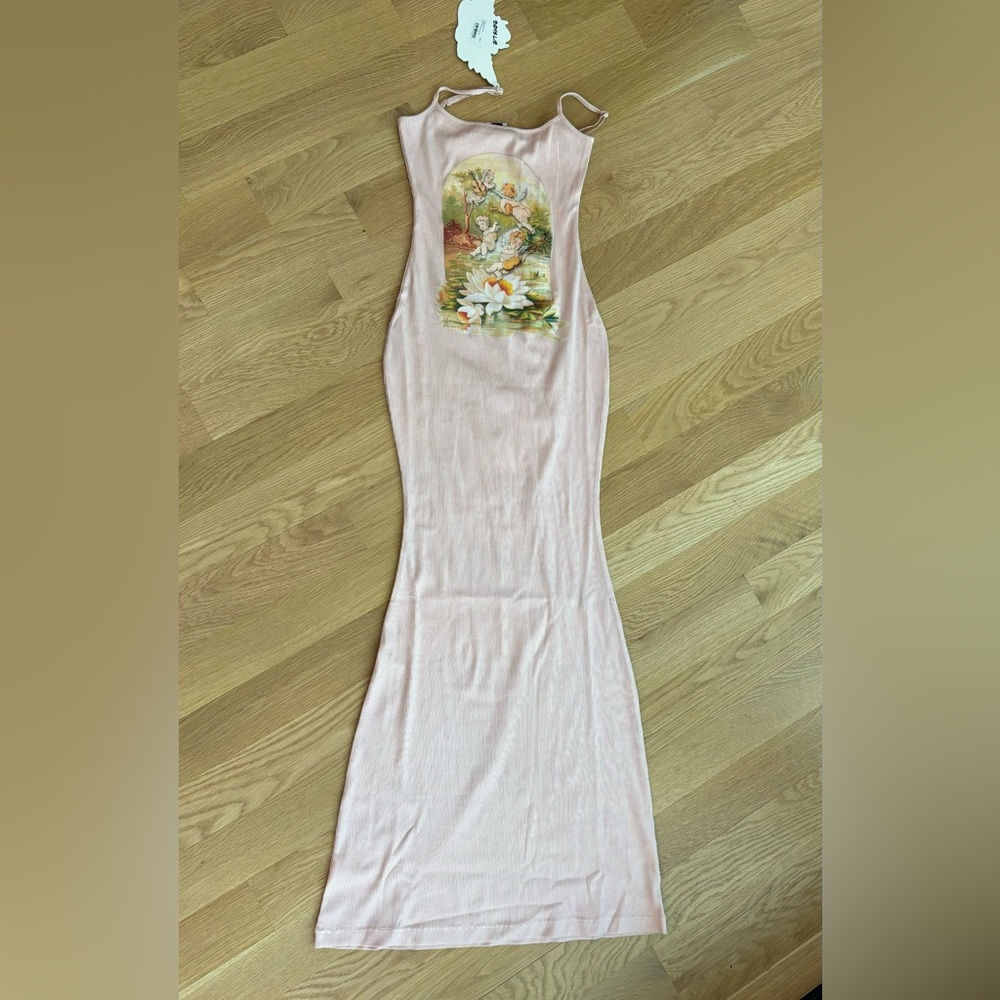 Boys Lie Heartstrings Dress In Dusty Pink Size M - image 4